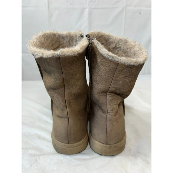 Santorisan Meraki Jockey Tan Leather Shearling Style Boots Women's Size 6-6.5US - Picture 3 of 13